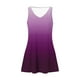 thumbnail image 5 of Vestido Corto para Mujeres Verano sin Mangas Cuello en V, Impresión de Moda con Bolsillos, Poliéster de Algodón Casual, 5 of 7