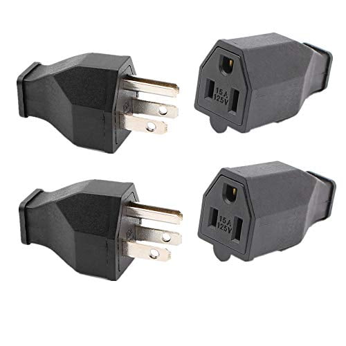 2X Extension Cord Replacement Electrical AC POWER SOCKET End Female Connector 