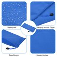 thumbnail image 4 of Unique Bargains Waterproof Zipper File Bags, A6 Document Holders for Office, Blue 3 Pack, 4 of 6