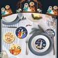 thumbnail image 4 of Juego de 8 posavasos navideños con diamantes de Perthlin, 9,5 cm, 4 of 6