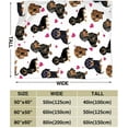 thumbnail image 3 of Dachshund Blanket for Girls Boys Women Gifts for Dachshund Lovers Dachshund Throw Blanket for Kids Adults Ultra Soft Cozy Fleece Blanket for Couch Sofa ​Bed 40"x50", 3 of 6
