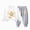 H226-White, variant on TOWED22 Infant Toddler Baby Girl Winter Clothes Long Sleeve Bow Shirts with Pants Set 2Pcs Baby Girl Bow Outfits,Green,3-4 Y