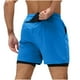 thumbnail image 3 of Pantalones Cortos de Cintura Elástica para Hombre con Bolsillos, Color Sólido, Cordón de Cintura Elástica Casual Y Bolsillos Pantalones Cortos para Hombres Verano Casual, 3 of 5