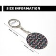 thumbnail image 3 of Naloa Bohemian Chicken Print Round Keychain Keychain Key Ring, Key Tag, Key Chain Bulk for Gift Accessories (Round), 3 of 7