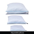 thumbnail image 2 of Reebok Adjustable Cooling Memory Foam Jumbo Pillow, Hot Sleepers, Breathable, White, 1 Pack, 2 of 8