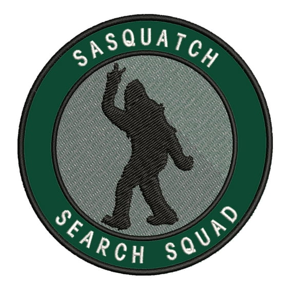 Sasquatch Search Squad 3.5" Iron On Or Sew On Embroidered Fabric Badge Patch Unexplained Mysteries Iconic Series