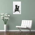 thumbnail image 5 of Wall Art Farmhouse Cat Couple Print Minimalist Black & White Watercolor Painting Two Cats Wall Art Picture Painting Poster Canvas Print Posters Artworks Bedroom Living Room Decor 12x18inch(30x45cm), 5 of 6