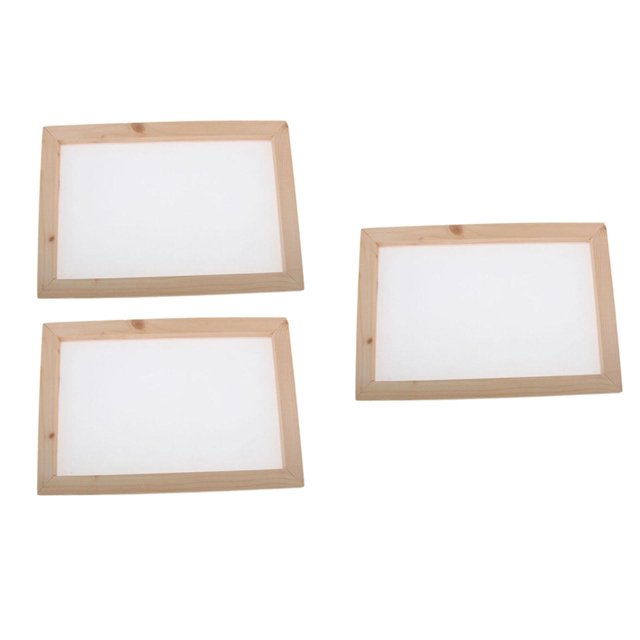 3 Pieces Paper Making Screen, Traditional Tool, Fun for DIY Paper Crafts, Make Paper by
