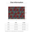 thumbnail image 5 of Naloa Ladybug Flannel Blankets - Thick and Warm Blanket for Winter, Soft Fuzzy Plush King Blanket for All Seasons60"x50", 5 of 6