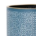 thumbnail image 3 of 2-Piece Modern Metal Planter Pot With 4-Leg Wood Base - Blue - 14.75"H x 12"W / 12"H x 10"W, 3 of 4
