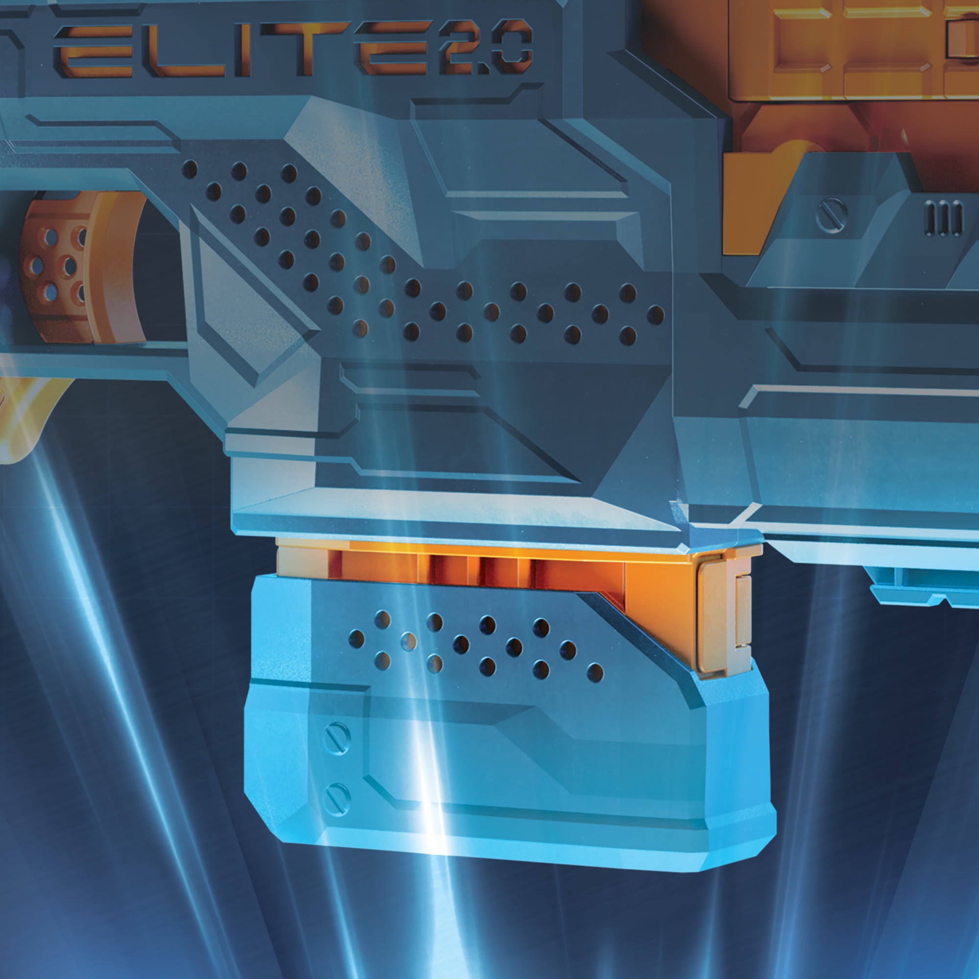 Nerf Elite 2.0 Phoenix CS-10 with 20 Darts, Motorized, Removable Stock,  Barrell