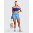 thumbnail image 3 of CRZ YOGA Butterlift Cross Back Sports Bras for Women Adjustable Thin Straps Pilates Padded Gym, 3 of 6