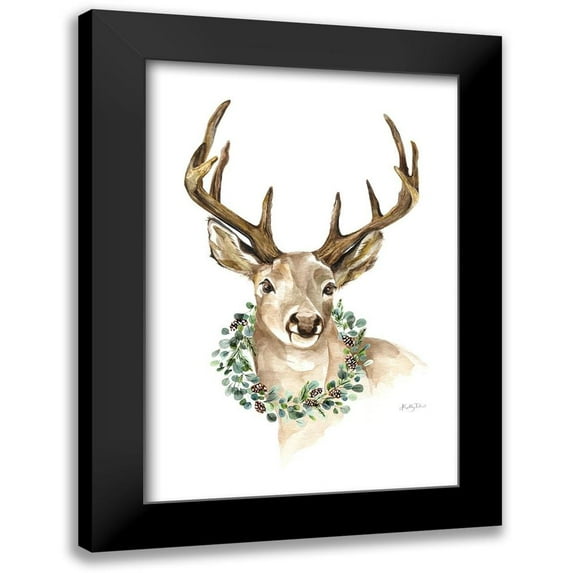 Talent, Kelley 13x18 Black Modern Framed Museum Art Print Titled - Woodland Deer