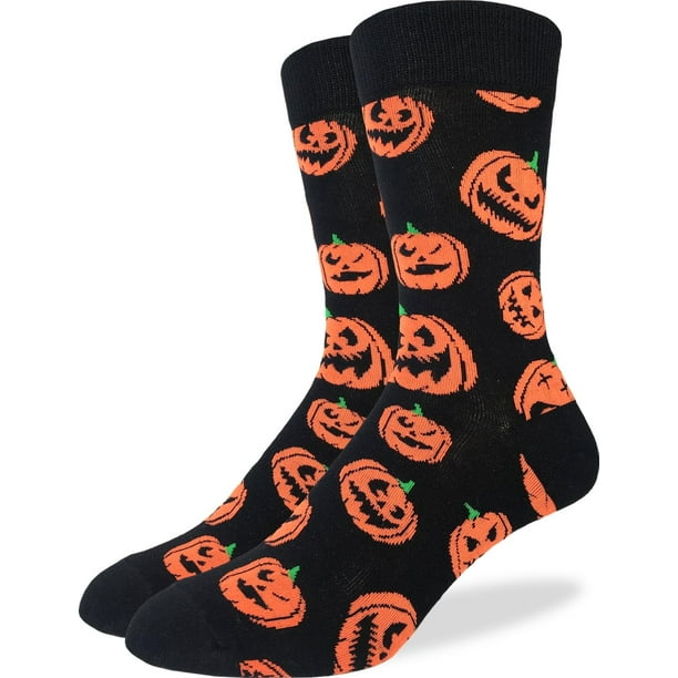 Calcetines Good Luck Sock Halloween Pumpkins para hombre, XL 13-17