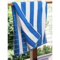 thumbnail image 5 of Utopia Towels 4 Pack Cabana Stripe Beach Towel, 30 by 60 Inches, Oversized 100% Ring Spun Cotton Pool Towels, Highly Absorbent Quick Dry Bath Towels for Beach, and Swim, Blue, 5 of 5