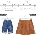 thumbnail image 5 of Perchas para pantalones y faldas NQ con pinzas ajustables paquete de 20, 5 of 5
