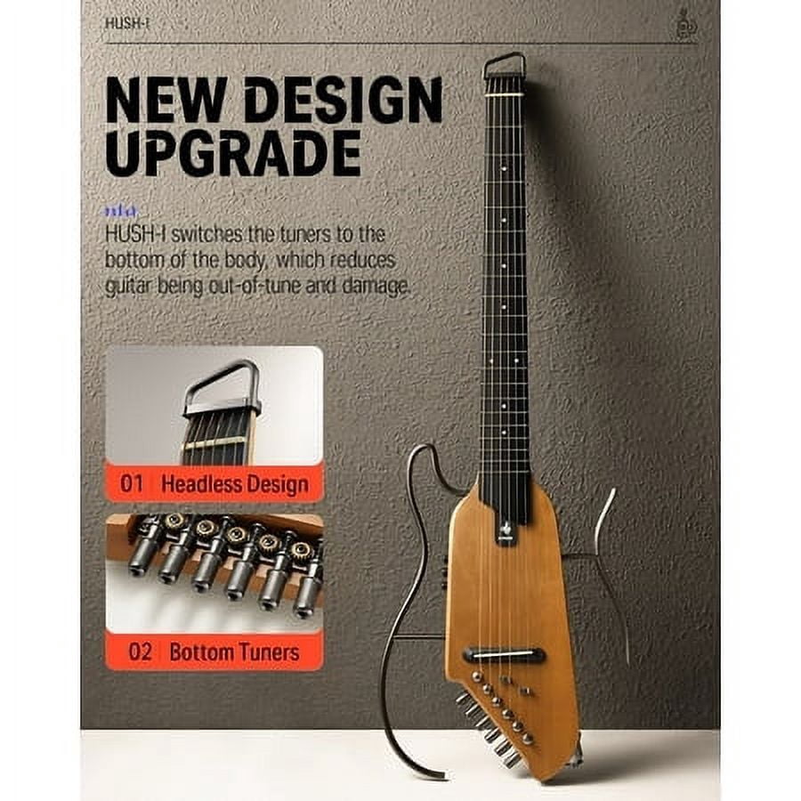 Donner HUSH-I Portable Ultra-Light Acoustic-Electric Guitar with