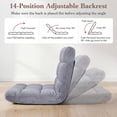 thumbnail image 3 of Patiojoy Adjustable 14-Position Floor Chair,Padded Gaming Chair Lazy Recliner, 3 of 10