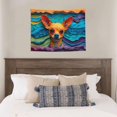 thumbnail image 4 of Kdxio Colorful Textured Chihuahua Wall Hanging Tapestries Banner For Bedroom College Dorm Home Living Room Party Decor 29X37 In, 4 of 8