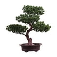 thumbnail image 3 of Bonsái Artificial, pino, planta en maceta, decoración, multiusos, resistente, realista, escritorio, pantalla decorativa para terraza, alféizar de Estilo C, 3 of 8