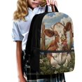 thumbnail image 3 of Uourmeti Smooth Zippers Backpack for Travel Daily Use, 17 Inchs Large Capacity School Backpack, Butterfly Cow, 3 of 6