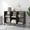 Black, variant on Demi Bonn 2-Tier Open-Back Bookshelf with Anti-Tipping Kits for Study, 6 Open Compartments Space Bookcase, White