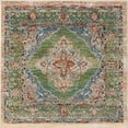 thumbnail image 1 of Unique Loom Isabella Intricate Design Area Rug 4' x 4' Square Green/Beige, 1 of 2