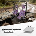 thumbnail image 3 of KUIFORTI Purple Camouflage UTV Seat Covers Soft Water-Resistant Seats Cover for UTV Fits with Rhino Bucket Seat Cover with Headrest Covers for Yamaha Rhino 700 660 450 2004-2021, 3 of 6