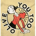 thumbnail image 2 of Popeye Olive Oyl You Too Cute Funny Bodysuit Jumper Girls Infant Baby Brisco Brands 6M, 2 of 6