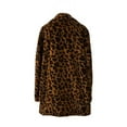 thumbnail image 6 of YUEHUA Leopard Print Faux Fur Coat Women Plus Size Zipper Fuzzy Long Jacket Cheetah Print Fleece Winter Jackets Partywear, 6 of 8