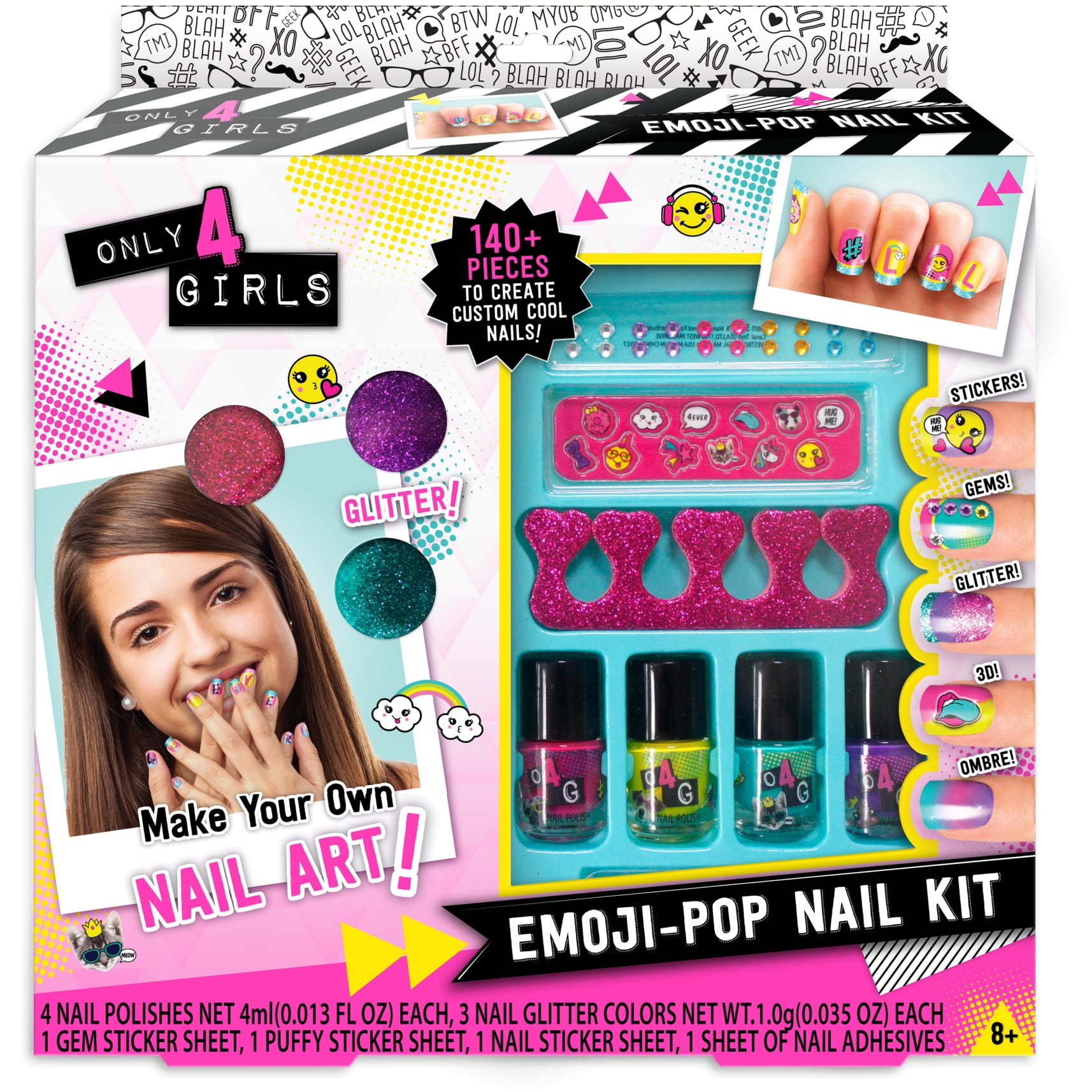 Only 4 Girls Emoji Pop Nail Kit 