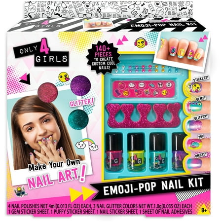 Only 4 Girls Emoji Pop Nail Kit (Best Nail Stamping Kit Reviews)