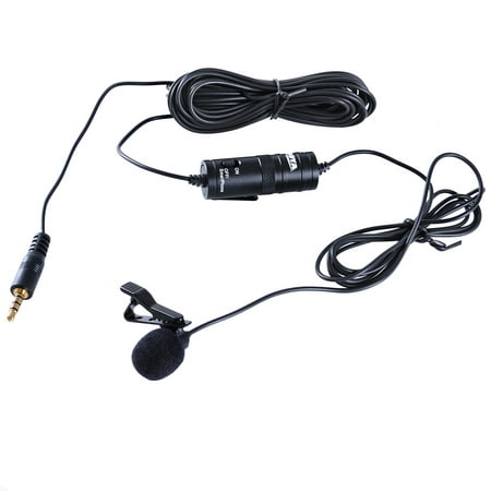 BOYA BY-M1 Omnidirectional Lavalier Microphone for Canon Nikon Sony DSLR Camcorder Audio Recorders iPhone 6 5S 5 4S