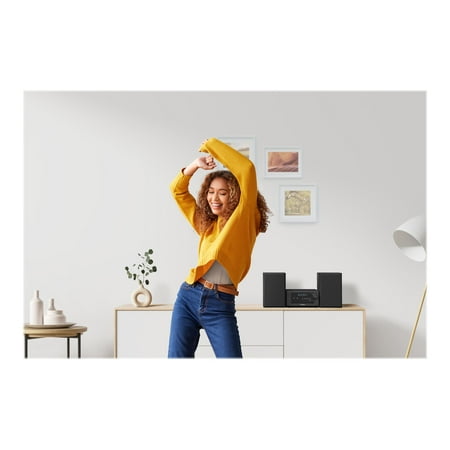 Panasonic - Stereo System with CD, Bluetooth and Radio, 80W - Black