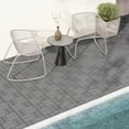 thumbnail image 4 of Costway 36 PCS Interlocking Deck Tiles 12" x 12" Waterproof All Weather Flooring Covering Grey, 4 of 9