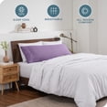 thumbnail image 3 of Bare Home Body Pillowcase - Envelope Closure - Ultra Soft - Double Brushed - Lavender, 3 of 7