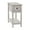 Gray, variant on Accent Table - Side Table - 2 Tier - Narrow - Bedroom - Wood - Antique White