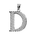 thumbnail image 1 of INITIAL D WHITE GOLD CHARM PENDANT, 1 of 1
