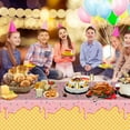 thumbnail image 4 of Ice Cream Party Tablecloth Ornament Disposable Blue Pink 2 Sheets, 4 of 5