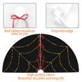 thumbnail image 4 of Pofeuu Golden Spider Web Print Christmas Tree Skirt, Merry Christmas Skirt Xmas Tree Ornaments for Xmas Holiday Party Decorations-30", 4 of 7