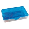 thumbnail image 2 of Sterilite Multi-Purpose Plastic Storage Box, Clear With Blue Lid | 17294806, 2 of 5