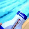 thumbnail image 3 of Flotador de cloro para piscinas para tabletas de cloro, difusor de cloro flotante con termómetro para agua de piscina, flotador duradero para tabletas de cloro de piscina, sui, 3 of 4