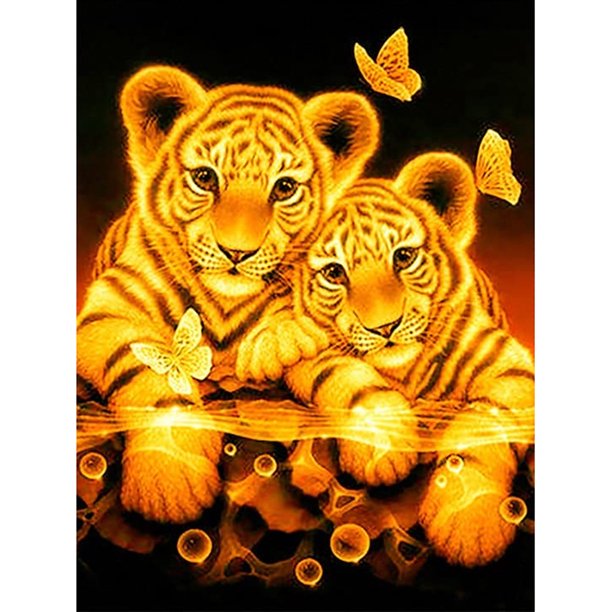 Diamante pintura 5D taladro redondo completo mosaico DIY fuego lobo Kit dormitorio decoración FLhrweasw Nuevo