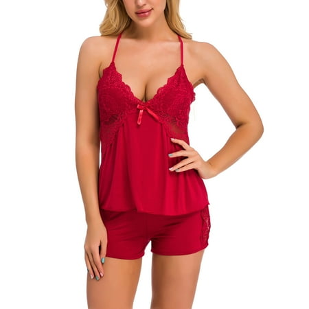 

KEJIG High Quality Sentiment Underwear Splices Lace Of Two Appeal Suit Show Pajamas On The Back
