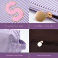 thumbnail image 4 of Set de bolsas de cosméticos Btffitting Lavender con iniciales personalizadas, 4 of 7