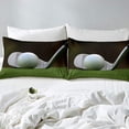thumbnail image 4 of Juego de funda nórdica (no edredón) con estampado de golf Juego de ropa de cama con pelota, 4 of 9