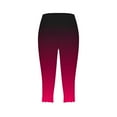 thumbnail image 4 of BADHUB Gradient Capris for Women Casual Stretch Skimmer Pants Summer Lightweight Milk Silk Capri Pant Tummy Control Mid-Calf Length Yoga Leggings on Sales, 4 of 6