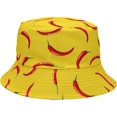 thumbnail image 5 of CoCopeaunts Reversible Bucket Hats Girls Fashion Sun Protection Packable Outdoor Cool Fisherman Hat for Unisex Travel Camping, 5 of 8