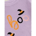 thumbnail image 6 of Toddler Baby Girl Halloween Outfits Witch Hat Embroidery Sweater Warm Knitted Long Sleeve Pullover Sweaters Tops Infant Fall Winter Knitwear, 6 of 7