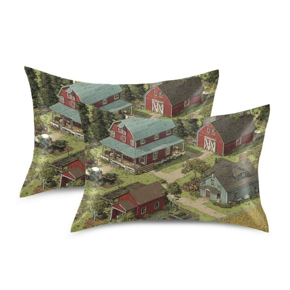 Silky Satin Standard Pillowcases For Hair And Skin Farm under Cultivation